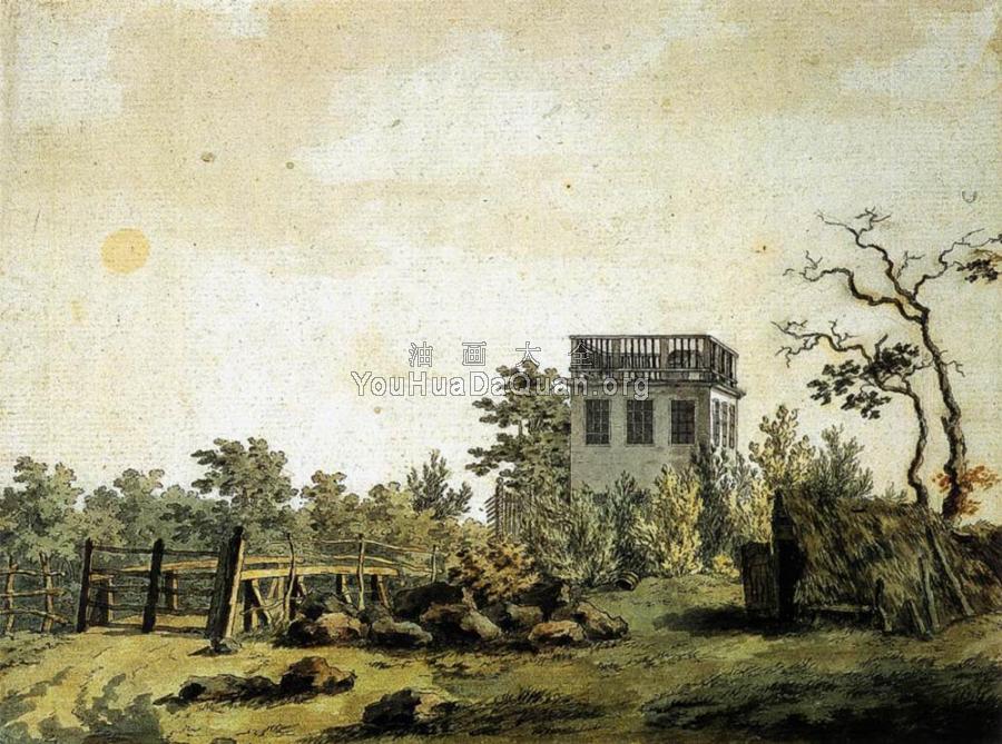 Landscape With Pavilion - 卡斯帕尔·大卫·弗里德里希